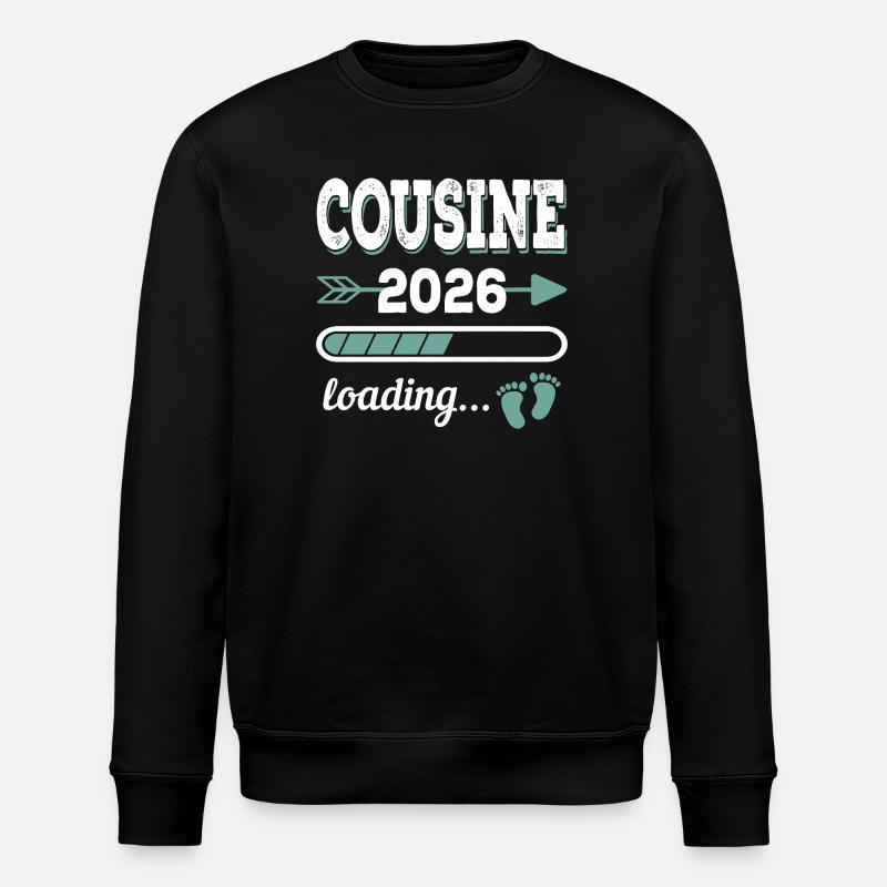 Cousine 2026 Loading Große Cousine - Stanley/Stella Unisex Bio-Sweatshirt ROLLER - Schwarz