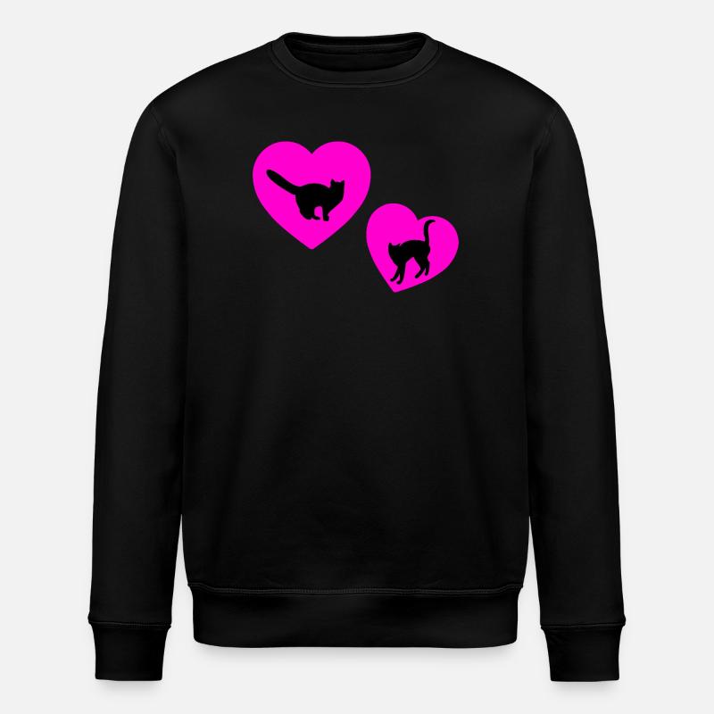 feline - Stanley/Stella ROLLER Unisex Organic Sweatshirt - black