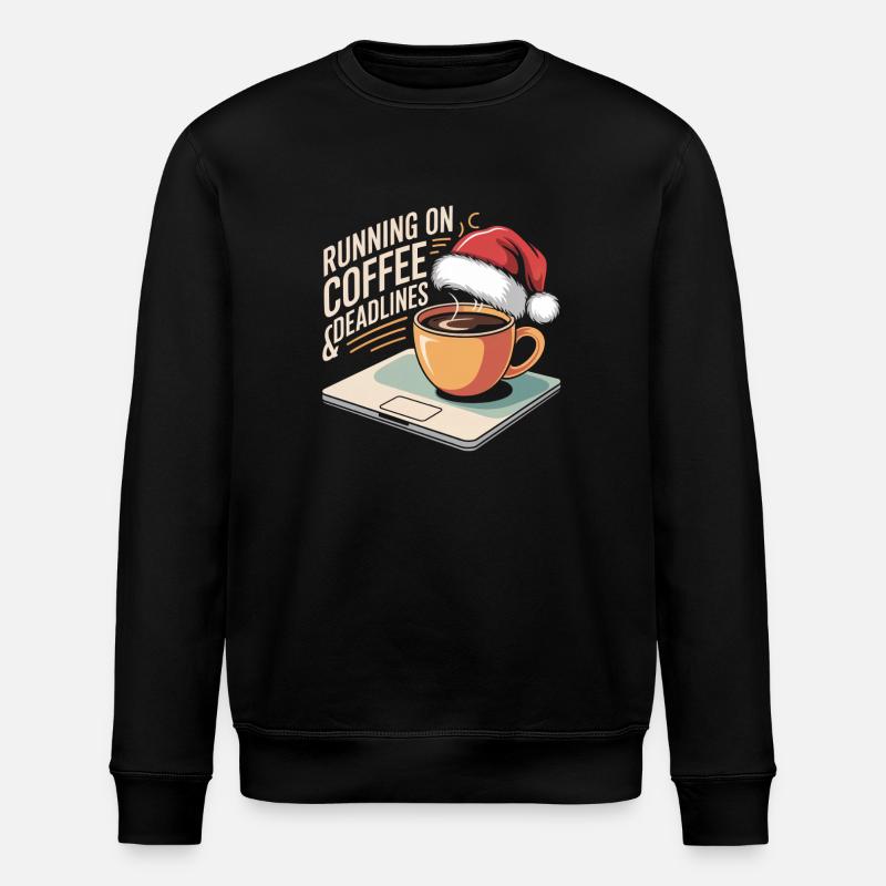 Humour de bureau de Noël - Sweat bio ROLLER Stanley/Stella Unisexe - noir