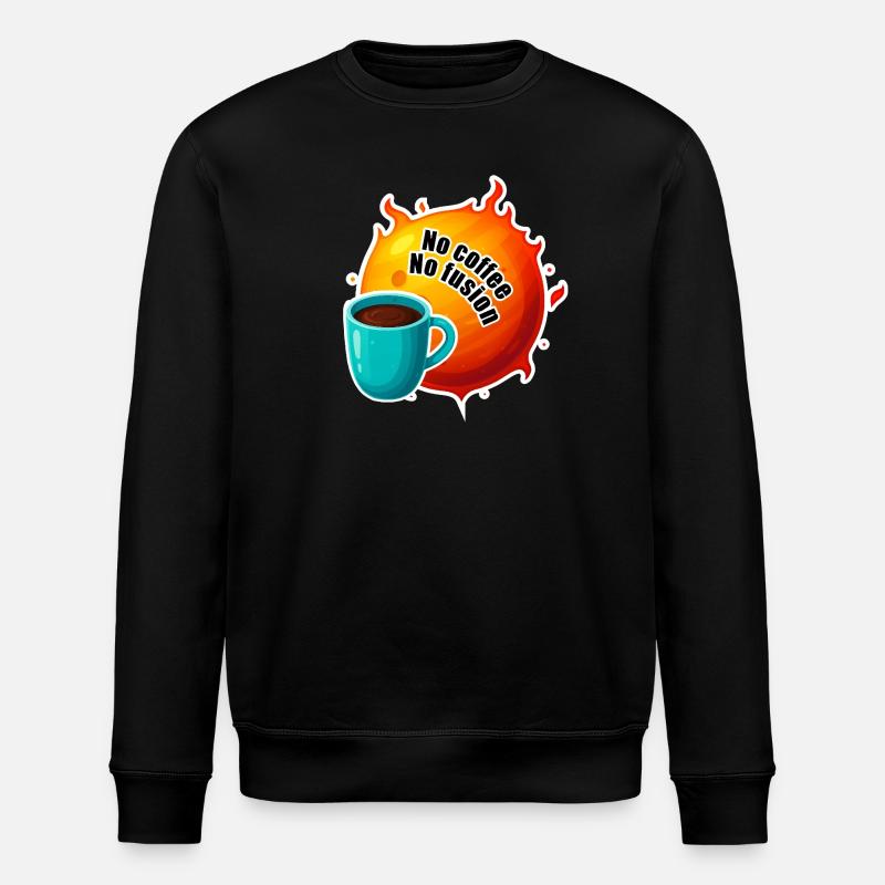 Sun No Coffee No Fusion - Stanley/Stella ROLLER Unisex Organic Sweatshirt - black