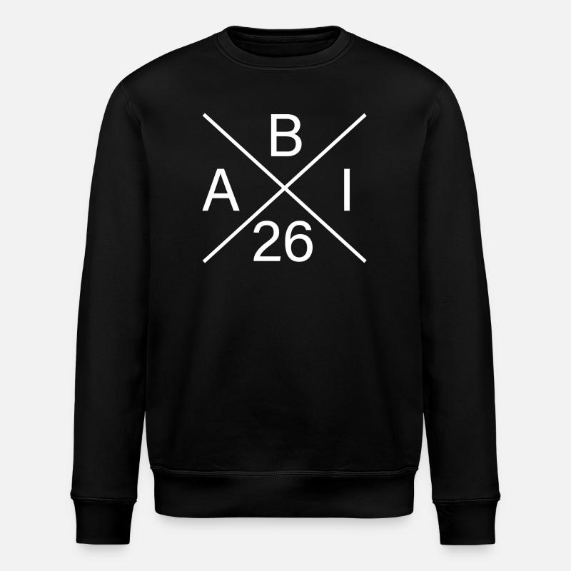 ABI26 Monogram Logo - Stanley/Stella Unisex Bio-Sweatshirt ROLLER - Schwarz