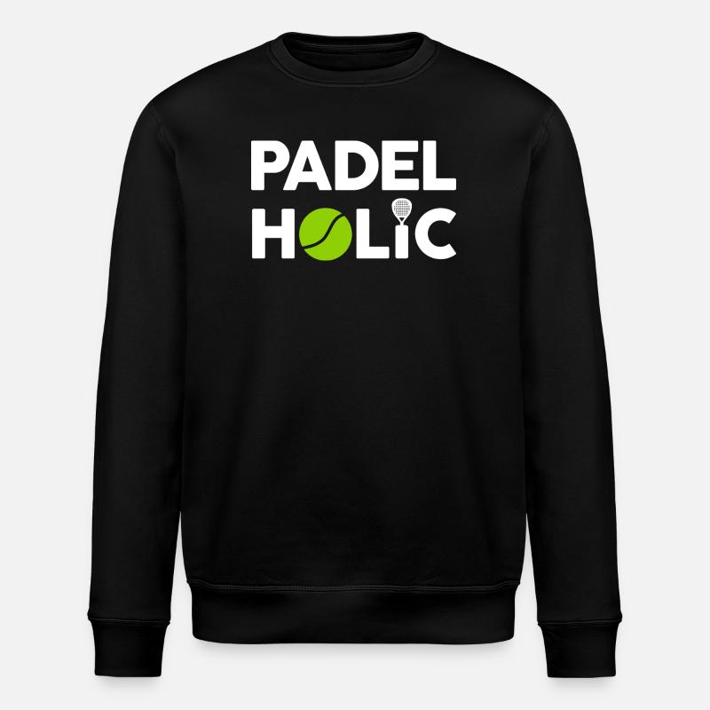 Lustiges Padel - PadelHolic - Stanley/Stella Unisex Bio-Sweatshirt ROLLER - Schwarz