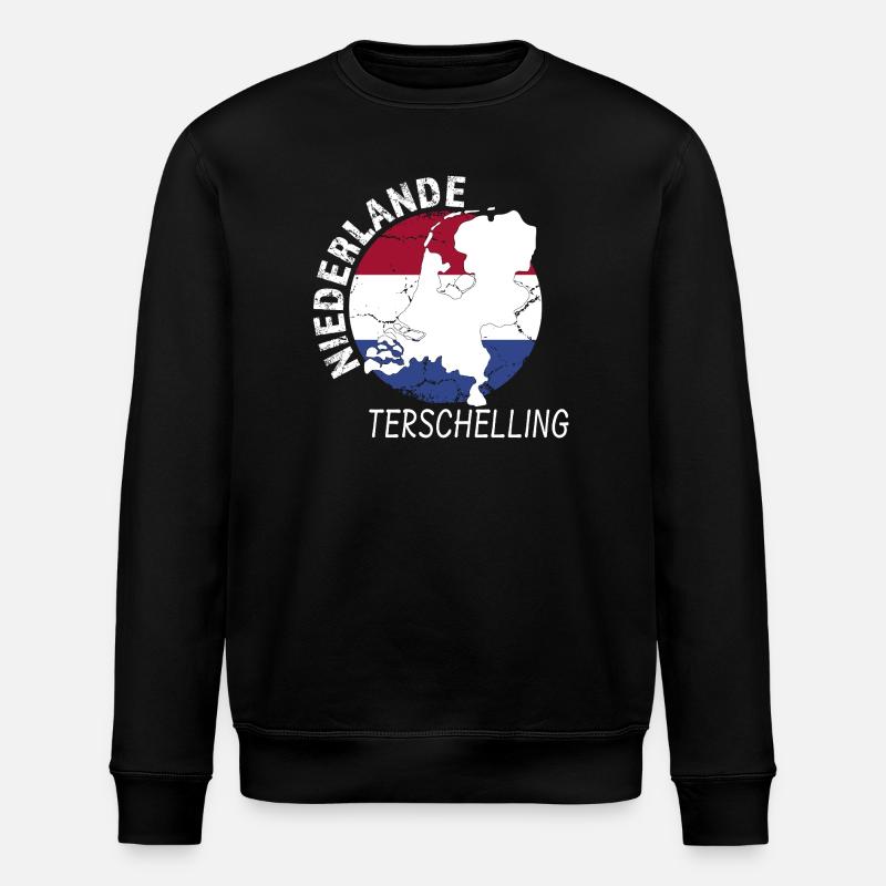 Terschelling - Stanley/Stella Unisex Bio-Sweatshirt ROLLER - Schwarz