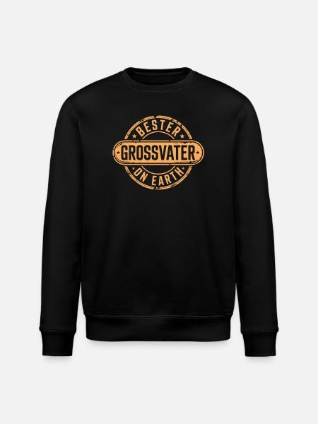 Bester Grossvater Opa - Stanley/Stella Unisex Bio-Sweatshirt ROLLER - Schwarz