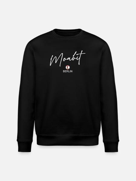 Moabit - Berlin Flag - Berlin Bear - Stanley/Stella ROLLER Unisex Organic Sweatshirt - black