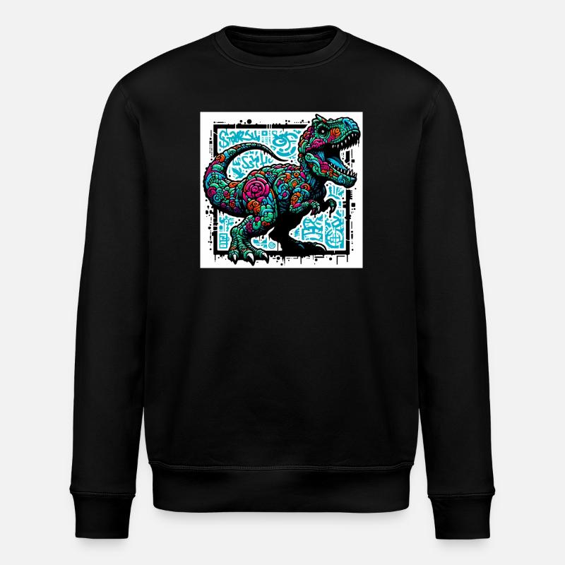 dinosaure - Sweat bio ROLLER Stanley/Stella Unisexe - noir