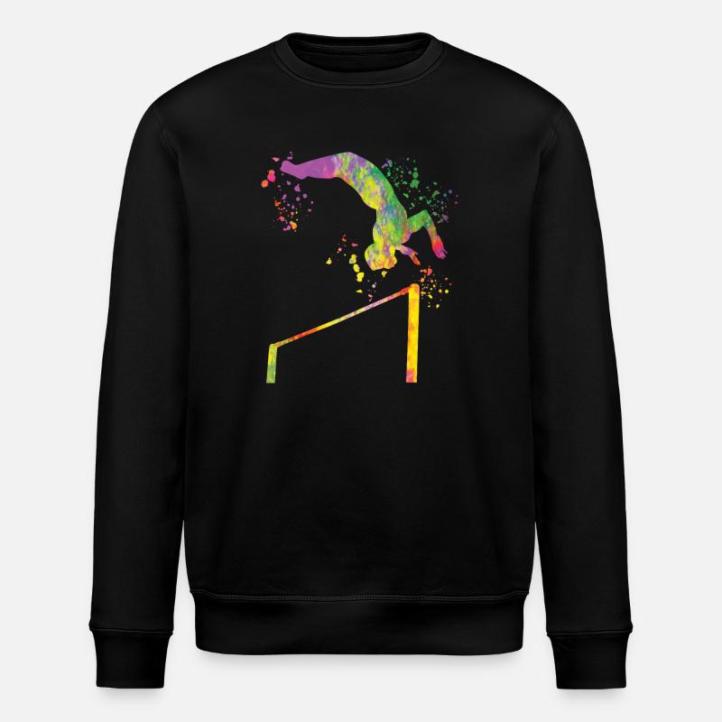 Turnerin Reck Kunstturnen - Stanley/Stella Unisex Bio-Sweatshirt ROLLER - Schwarz
