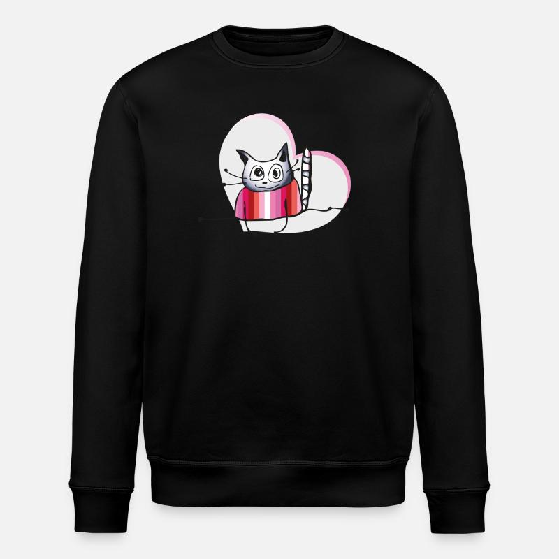 Chat lesbien - Sweat bio ROLLER Stanley/Stella Unisexe - noir