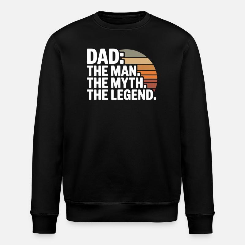 Father Legend Sunset - Stanley/Stella ROLLER Unisex Organic Sweatshirt - black