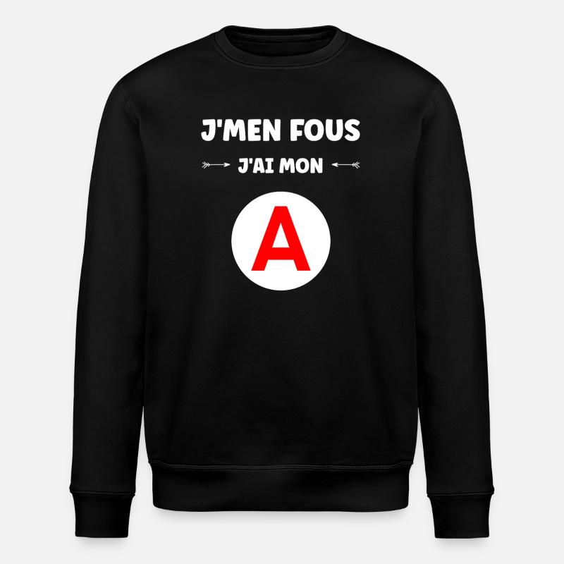 Führerschein-Humor - Stanley/Stella Unisex Bio-Sweatshirt ROLLER - Schwarz