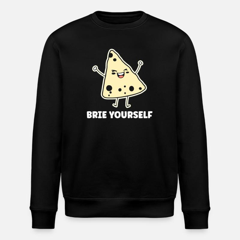 Humour fromage brie - Sweat bio ROLLER Stanley/Stella Unisexe - noir