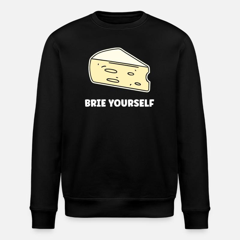 Humour fromage brie - Sweat bio ROLLER Stanley/Stella Unisexe - noir
