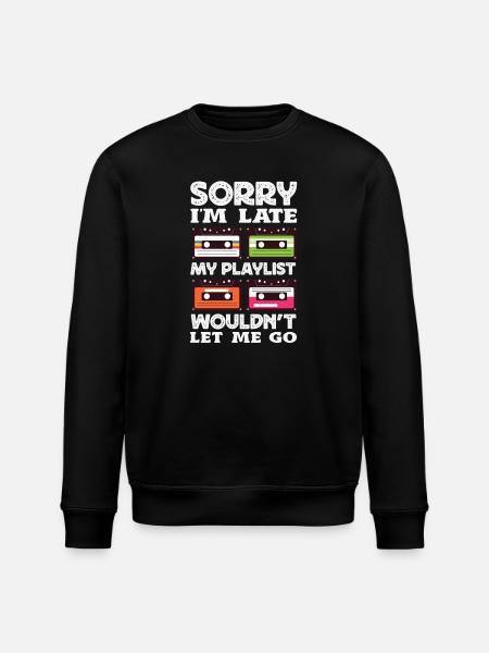 Sorry I'm late. - Stanley/Stella ROLLER Unisex Organic Sweatshirt - black