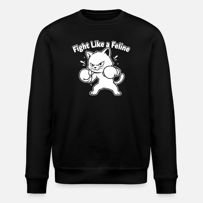 Battez-vous comme un chat - Sweat bio ROLLER Stanley/Stella Unisexe - noir