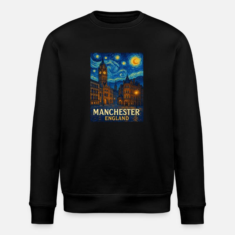 Manchester, Angleterre - Sweat bio ROLLER Stanley/Stella Unisexe - noir
