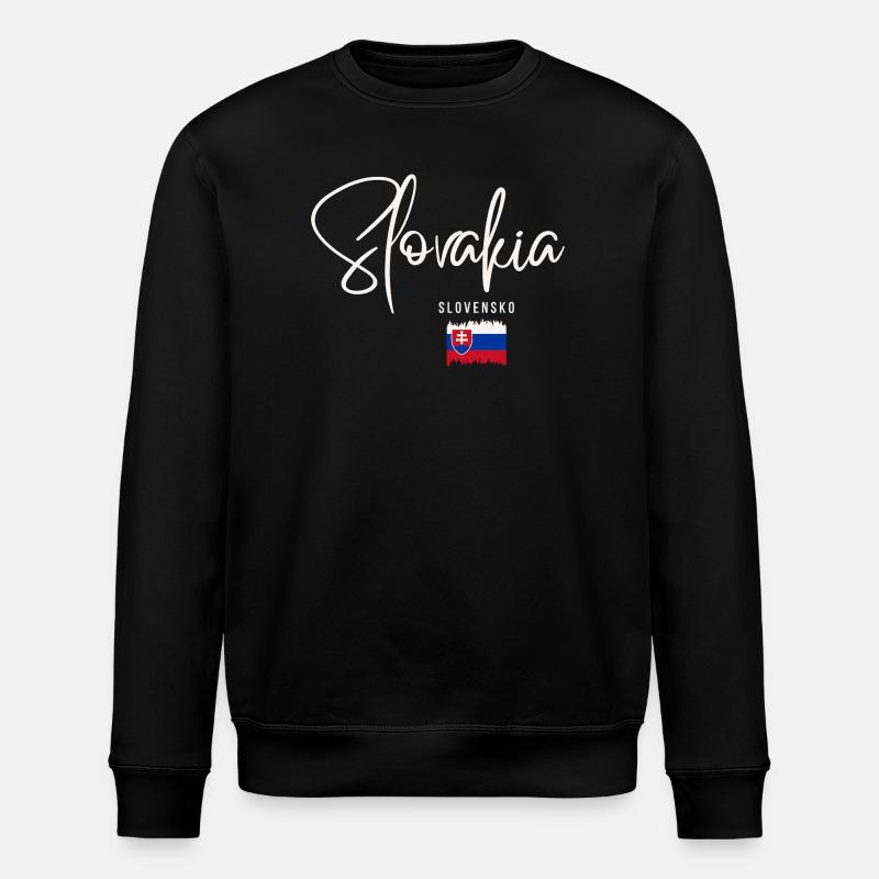 Racines slovaques, j’adore la Slovaquie - Sweat bio ROLLER Stanley/Stella Unisexe - noir