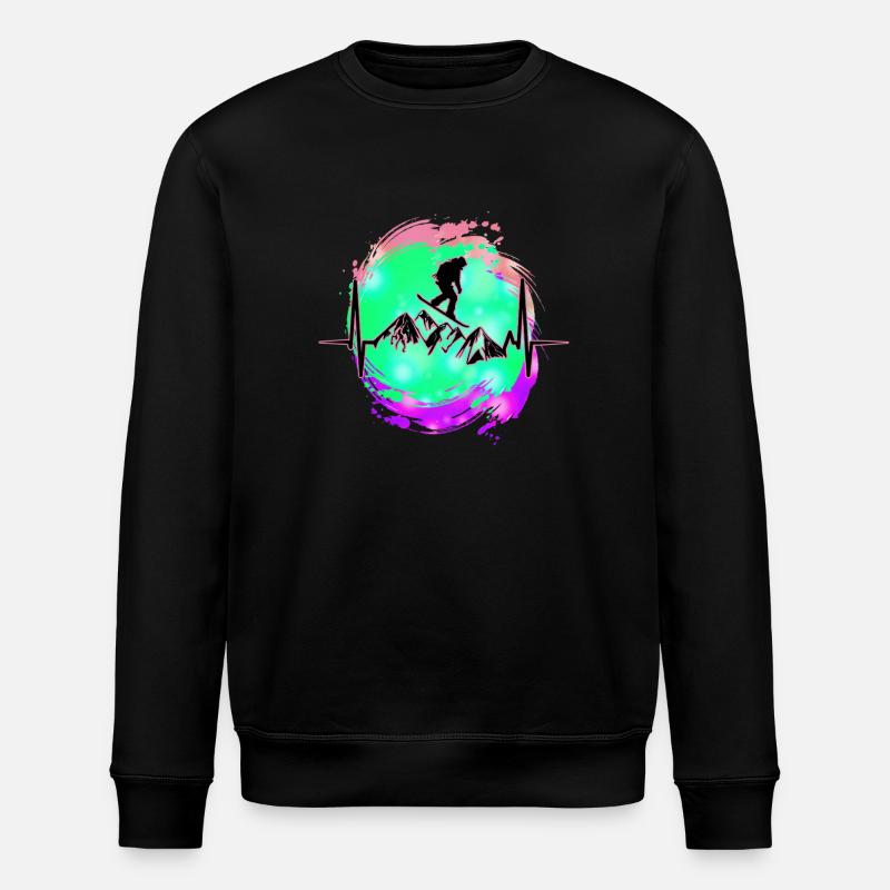 Planche à neige - Sweat bio ROLLER Stanley/Stella Unisexe - noir