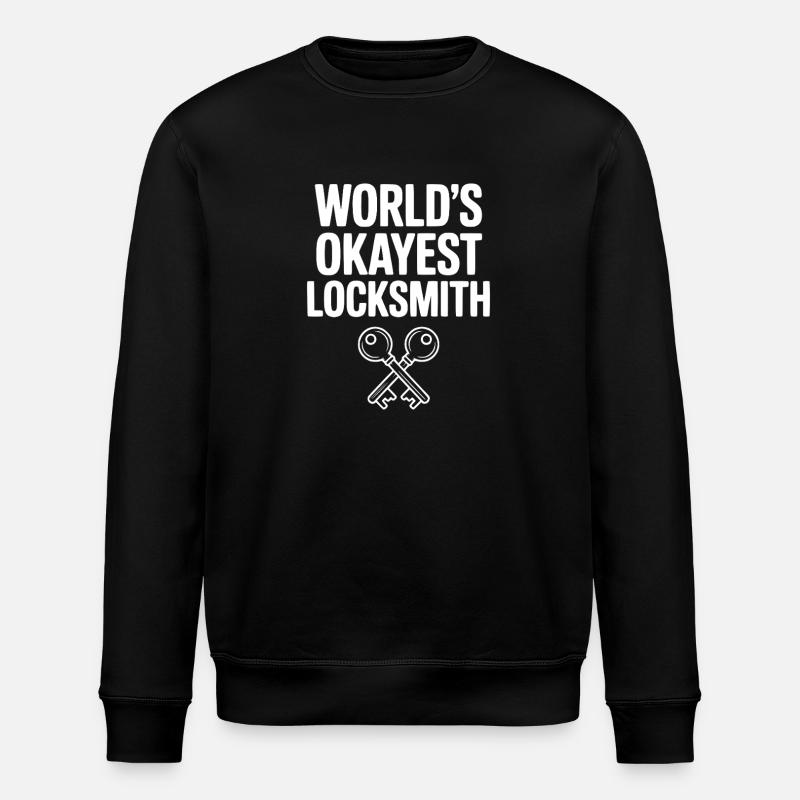 Der okayste Schlosser der Welt - Stanley/Stella Unisex Bio-Sweatshirt ROLLER - Schwarz