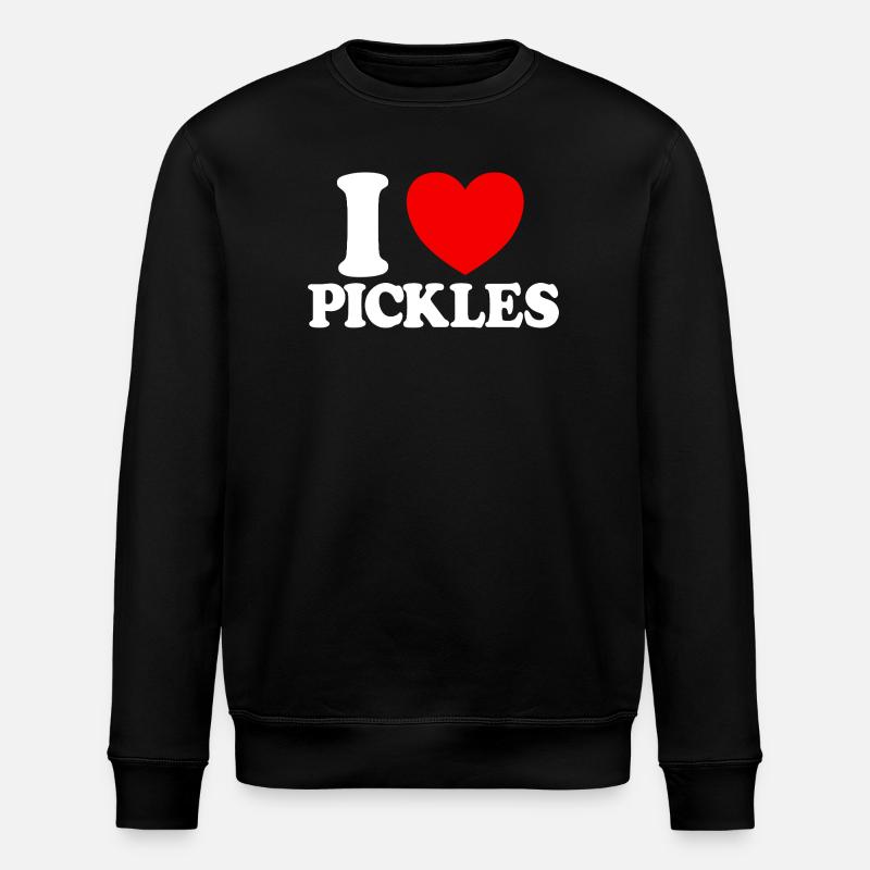 Ich liebe Gurken Ich liebe Gurken - Stanley/Stella Unisex Bio-Sweatshirt ROLLER - Schwarz