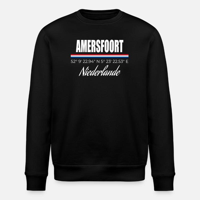Amersfoort - Stanley/Stella ROLLER Unisex Organic Sweatshirt - black