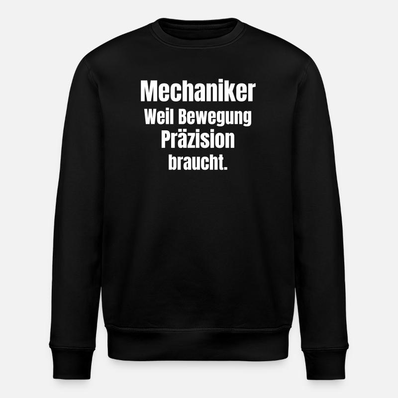 Mechanic Movement Precision Shirt - Stanley/Stella ROLLER Unisex Organic Sweatshirt - black