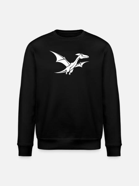 Cute Little Dinosaur - Stanley/Stella ROLLER Unisex Organic Sweatshirt - black