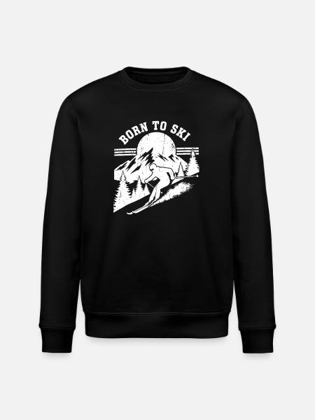 Né pour le ski Design Ski - Sweat bio ROLLER Stanley/Stella Unisexe - noir