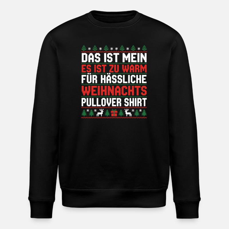Weihnachten - Stanley/Stella Unisex Bio-Sweatshirt ROLLER - Schwarz
