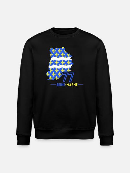 Seine et Marne 77 - Stanley/Stella ROLLER Unisex Organic Sweatshirt - black