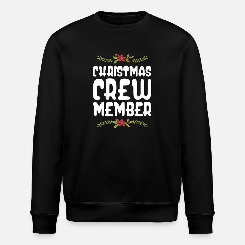 Weihnachten Crew Christmas - Stanley/Stella Unisex Bio-Sweatshirt ROLLER - Schwarz