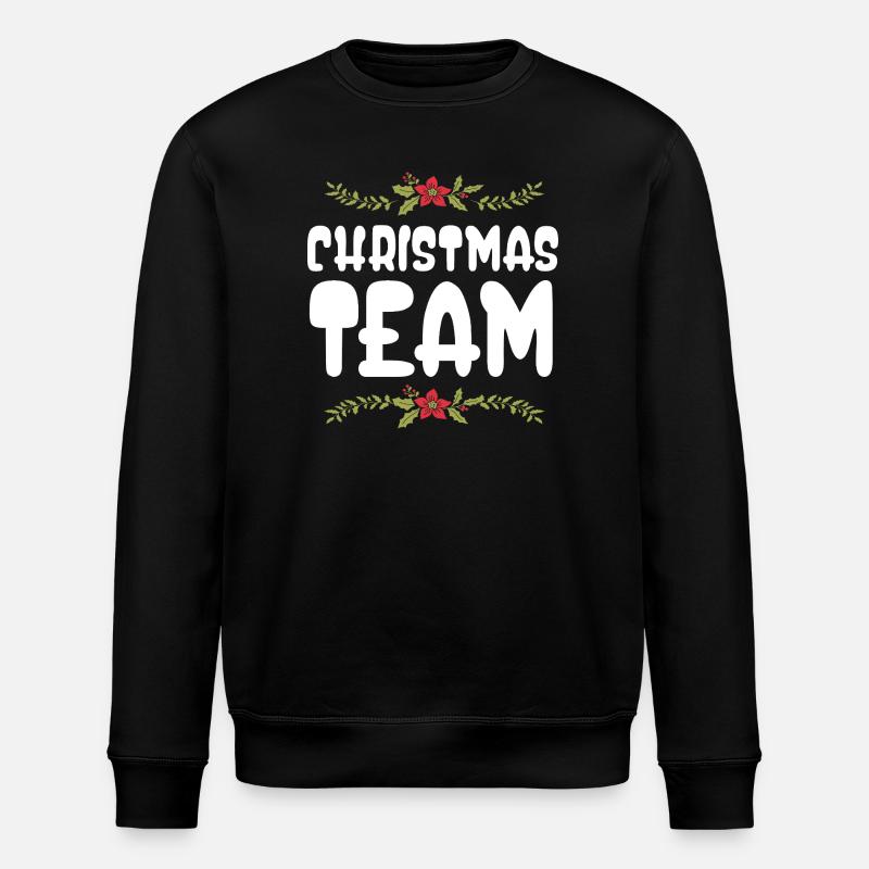 Weihnachten Team Christmas - Stanley/Stella Unisex Bio-Sweatshirt ROLLER - Schwarz