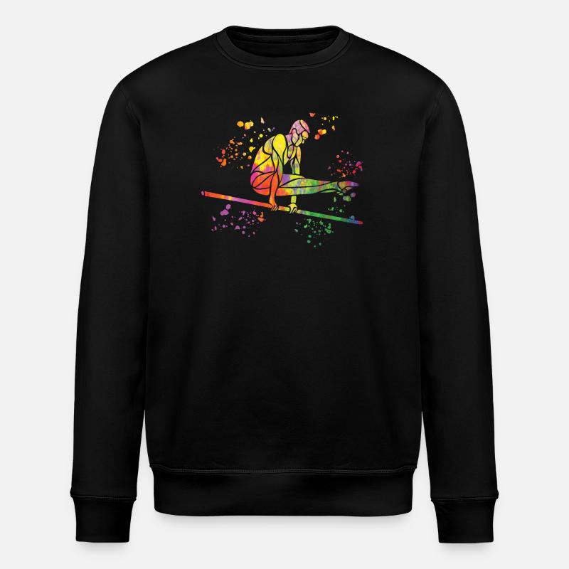 Turnerin Reck Kunstturnen - Stanley/Stella Unisex Bio-Sweatshirt ROLLER - Schwarz