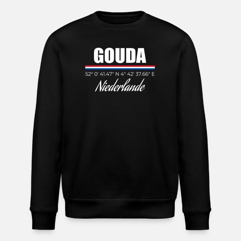 Gouda - Stanley/Stella ROLLER Unisex Organic Sweatshirt - black