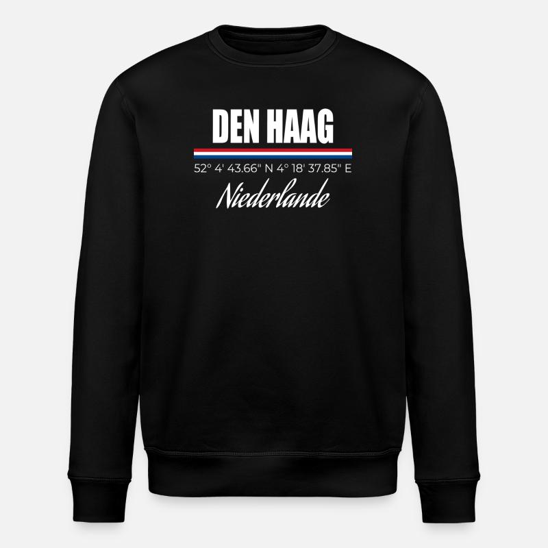 The Hague - Stanley/Stella ROLLER Unisex Organic Sweatshirt - black