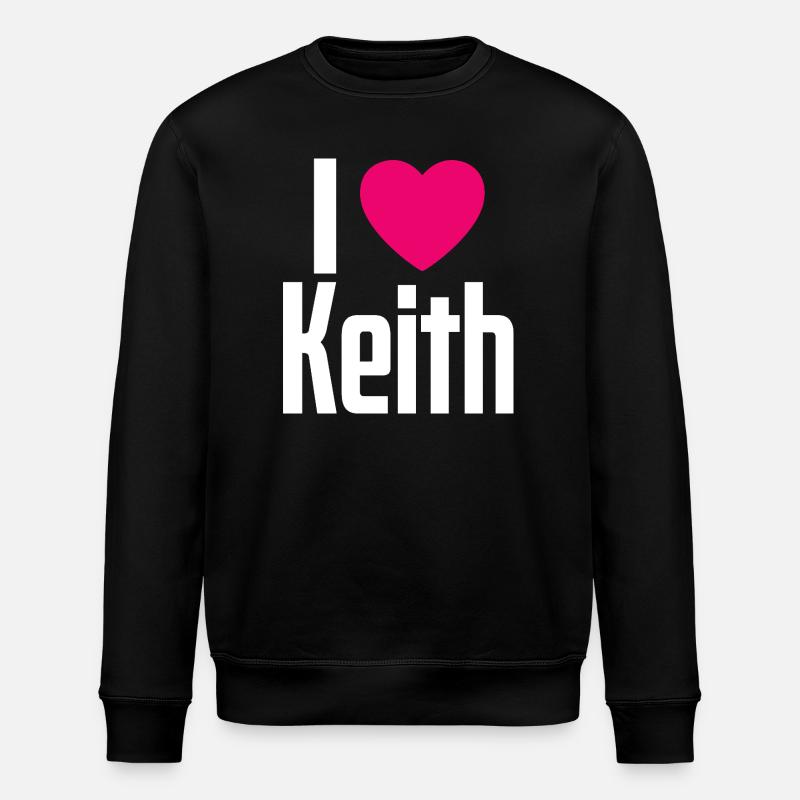 J’aime Keith Pink Heart J’aime Keith - Sweat bio ROLLER Stanley/Stella Unisexe - noir