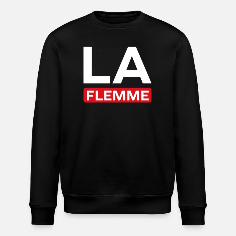 Lazy - Stanley/Stella ROLLER Unisex Organic Sweatshirt - black