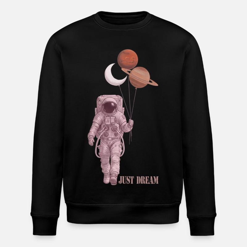 Astronaut - Stanley/Stella Unisex Bio-Sweatshirt ROLLER - Schwarz