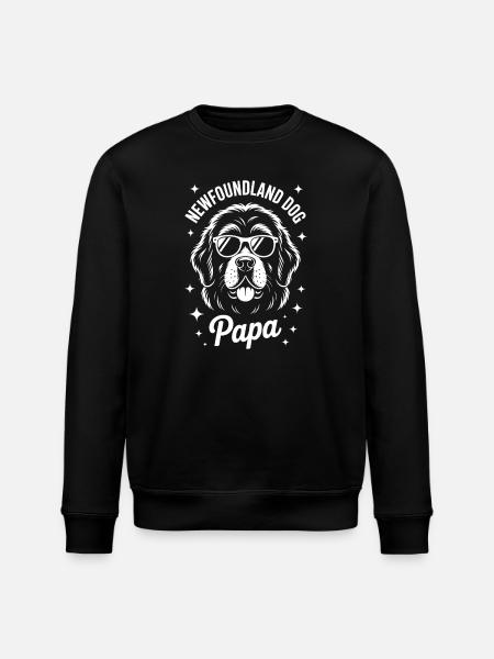Newfoundland Saying Funny Newfoundland Gift - Stanley/Stella ROLLER Unisex Organic Sweatshirt - black