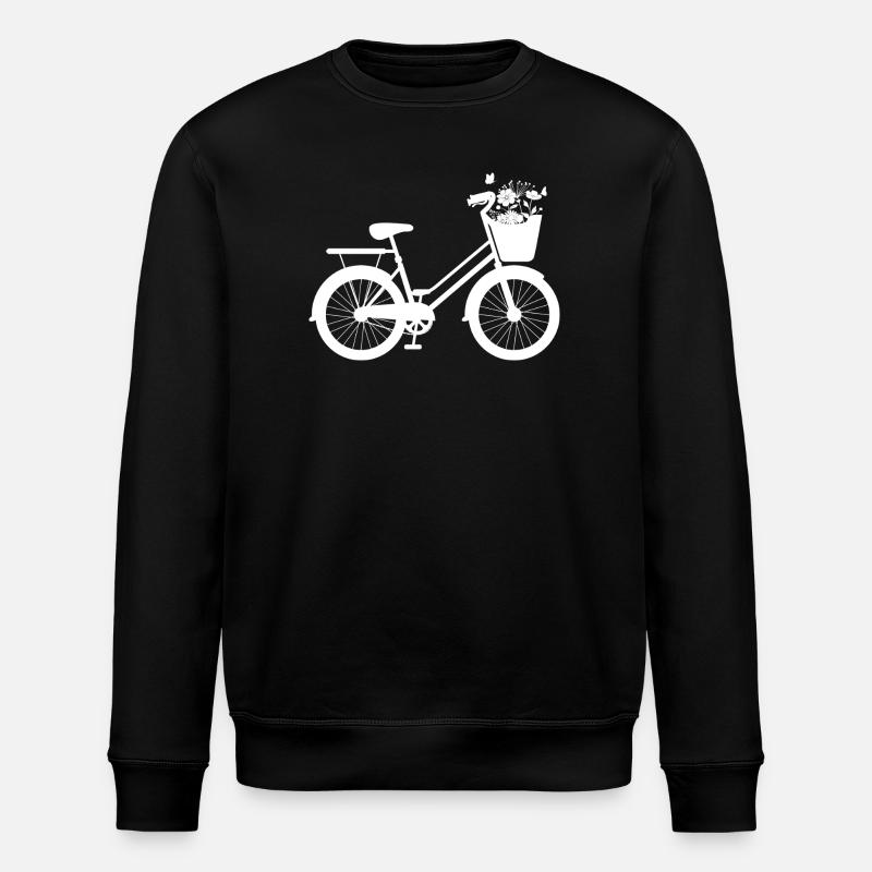 Vélo floral idée cadeau  - Sweat bio ROLLER Stanley/Stella Unisexe - noir