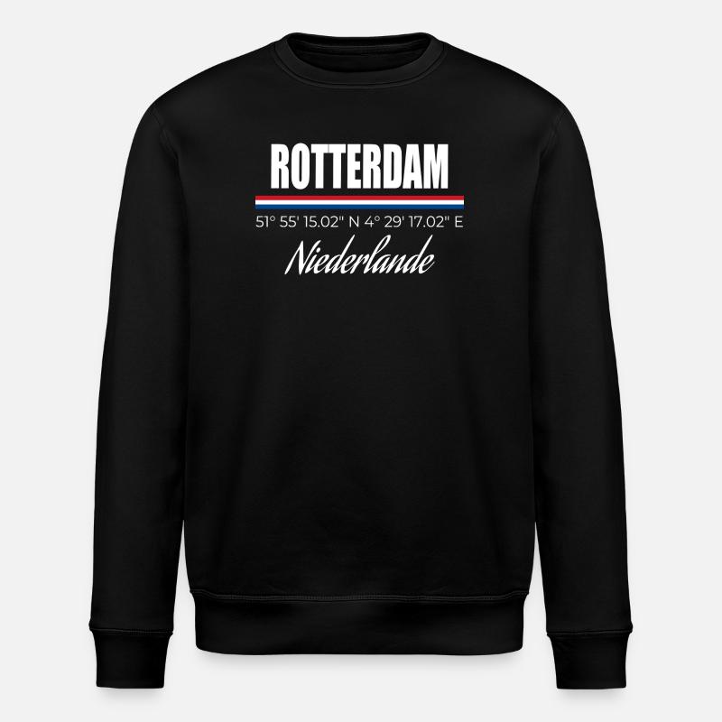 Rotterdam - Sweat bio ROLLER Stanley/Stella Unisexe - noir