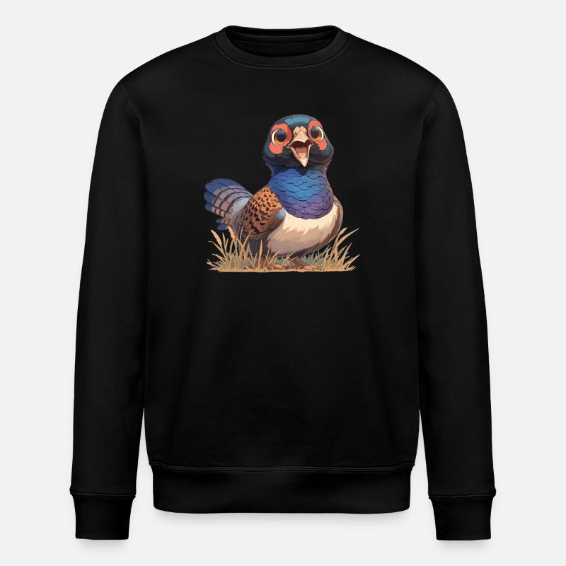 Fasane Fasan - Stanley/Stella Unisex Bio-Sweatshirt ROLLER - Schwarz