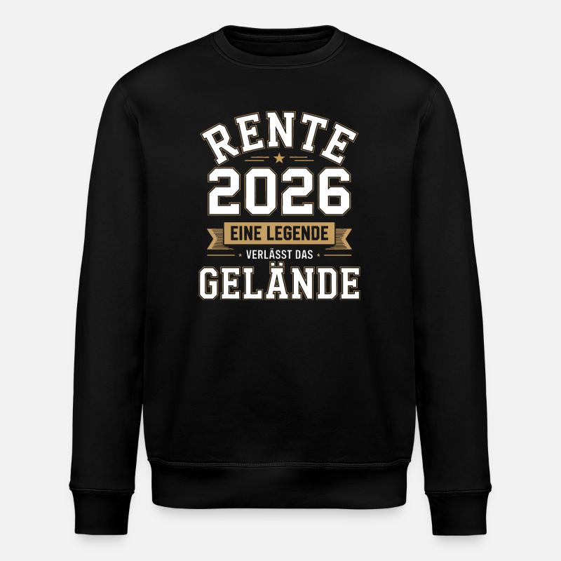Rente 2026 : une légende - Sweat bio ROLLER Stanley/Stella Unisexe - noir