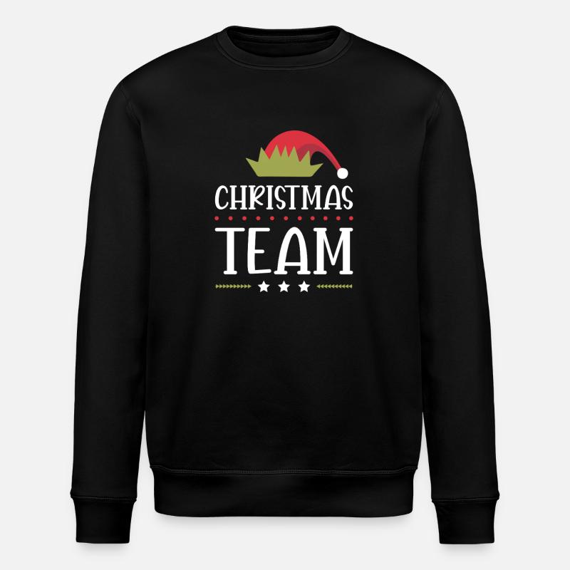 Weihnachten Team Christmas - Stanley/Stella ROLLER Unisex Organic Sweatshirt - black