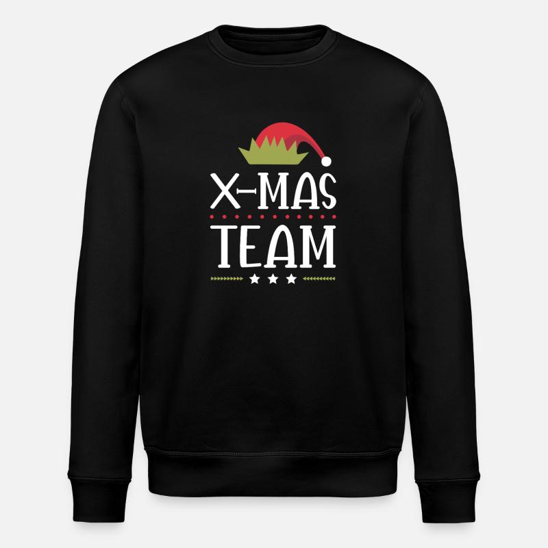 X-Mas Squad - Stanley/Stella ROLLER Unisex Organic Sweatshirt - black