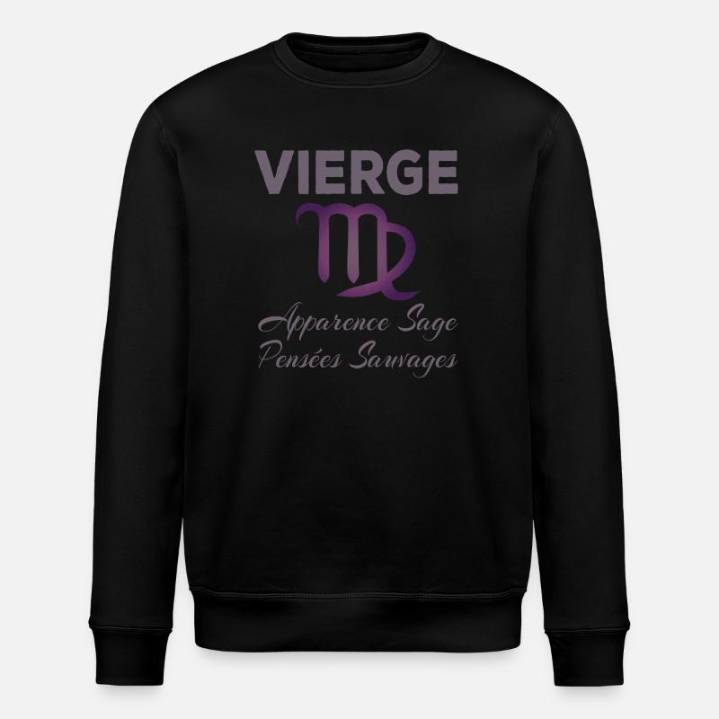 Vierge - Sweat bio ROLLER Stanley/Stella Unisexe - noir