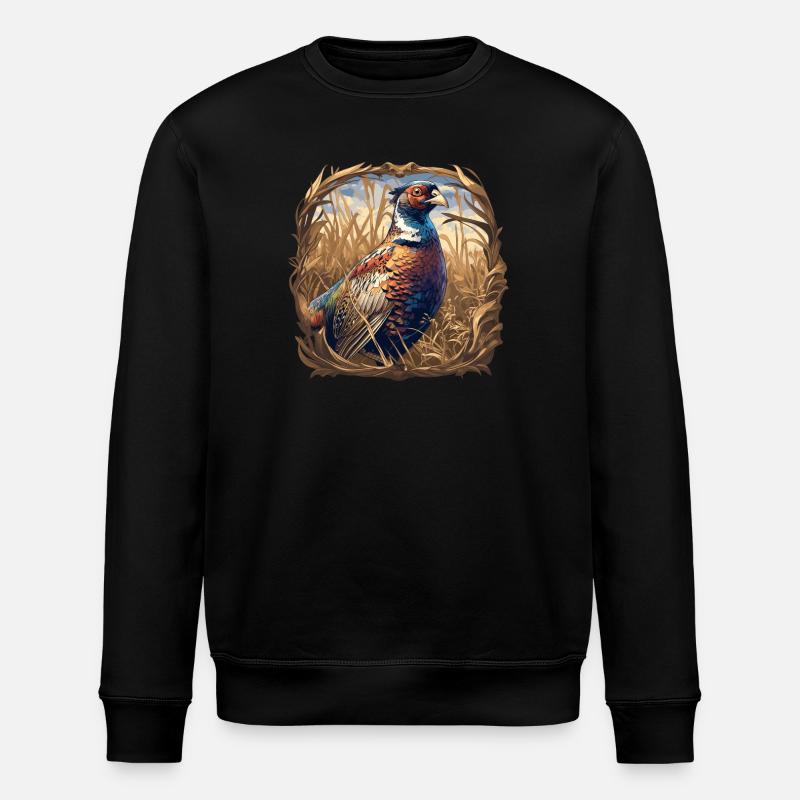 Pheasants Pheasant - Stanley/Stella ROLLER Unisex Organic Sweatshirt - black