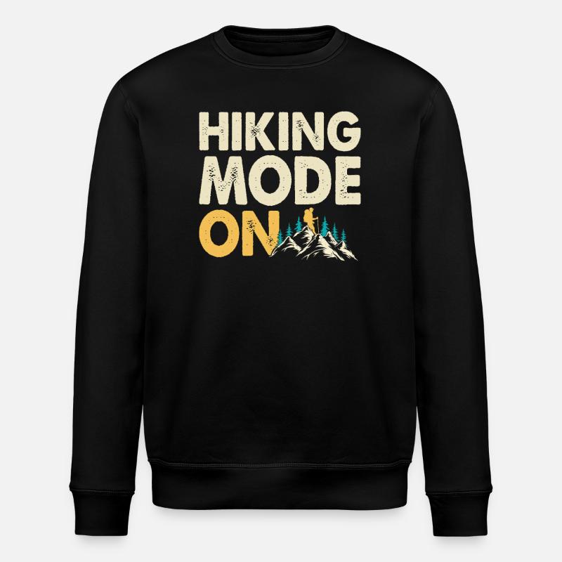 Wandern Wanderer Bergsteiger Geschenk - Stanley/Stella Unisex Bio-Sweatshirt ROLLER - Schwarz