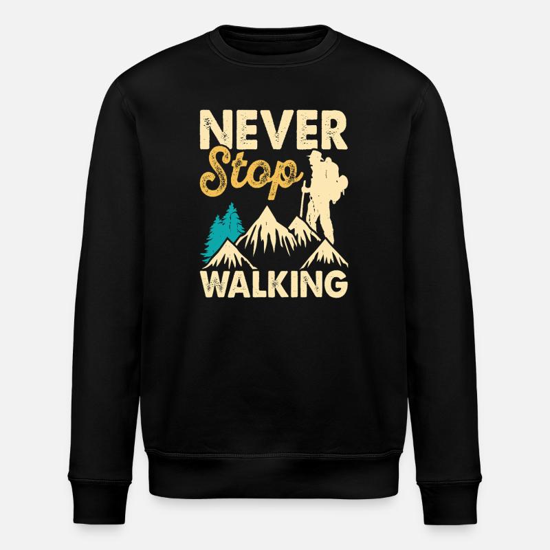 Randonnée Randonneur Alpiniste Cadeau - Sweat bio ROLLER Stanley/Stella Unisexe - noir