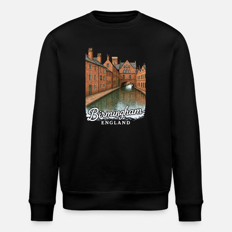 Birmingham, England - Stanley/Stella ROLLER Unisex Organic Sweatshirt - black