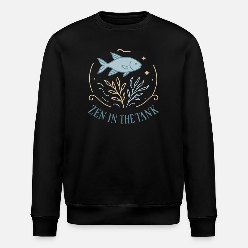 Le zen dans l’aquarium - Sweat bio ROLLER Stanley/Stella Unisexe - noir